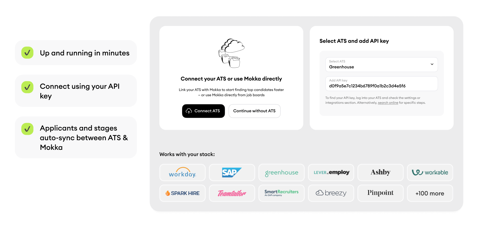 Connect ATS using your API key image